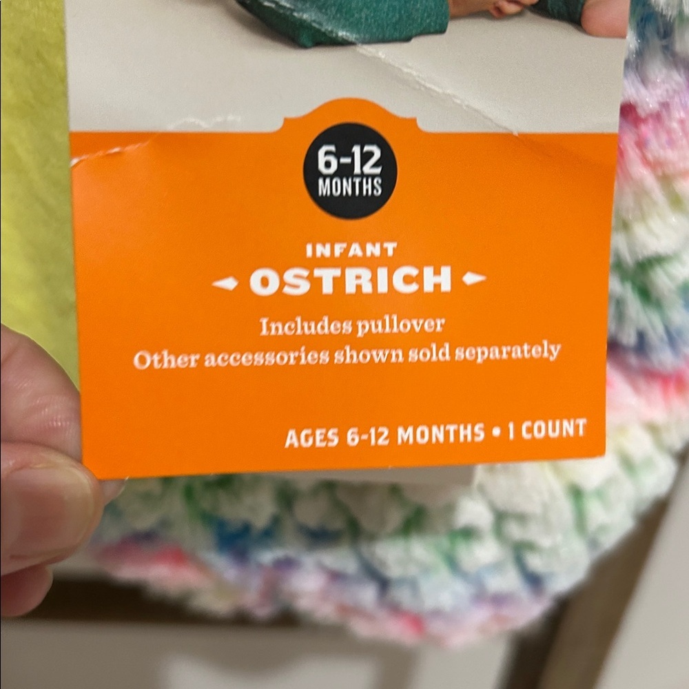 Hyde and EEK Infant Ostrich Pastel Multicolor Halloween Costume 6-12 Months NWT - Picture 5 of 5